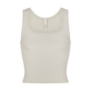 Soft Lounge Rib Tank | Talc